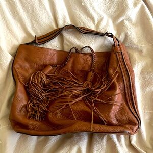 Rebecca Minkoff Brown Leather Tassel Bag